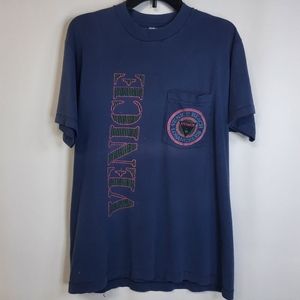 Vintage Venice Beach Los Angeles Short sleeve Tshirt Adult sz L Single Stich 90s